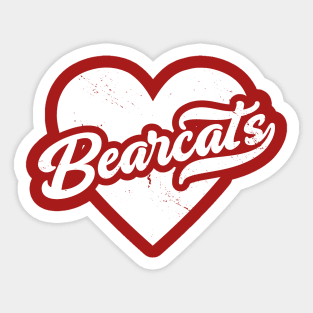 Vintage Bearcats School Spirit // High School Football Mascot // Go Bearcats Sticker